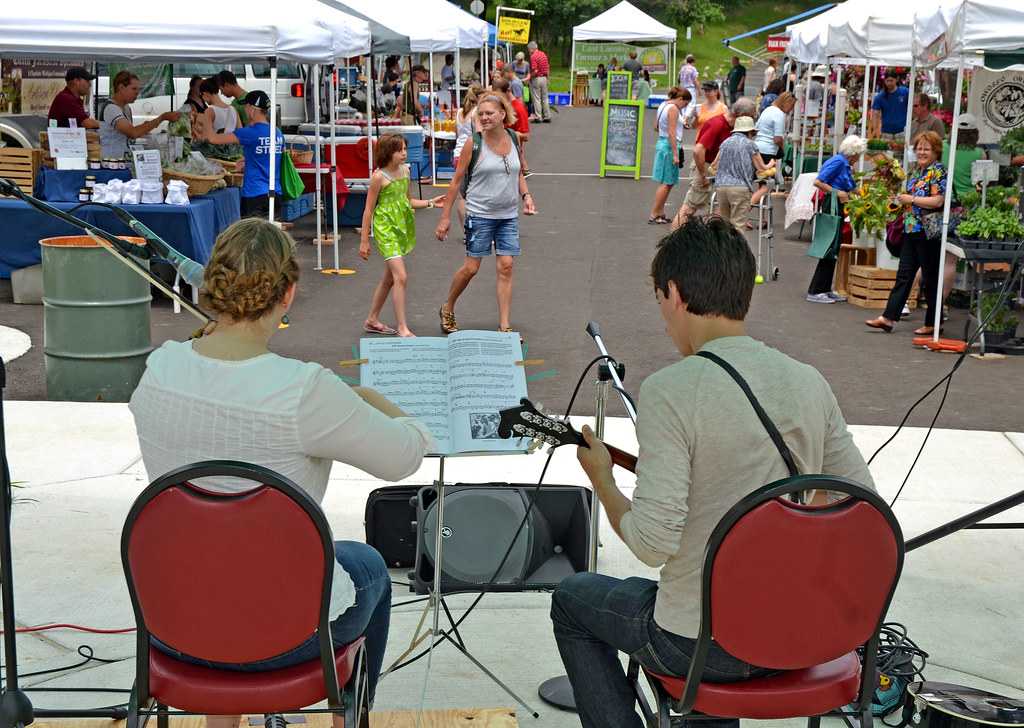 Live Music Performed at the East Lansing Farmer's Market Photo by Michigan Municipal League Summer 2