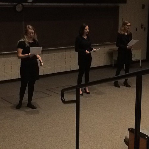 Students from Athena Society address sexual assault through their slam poetry performance, titled "Don't Touch Me." #ValpoMLK