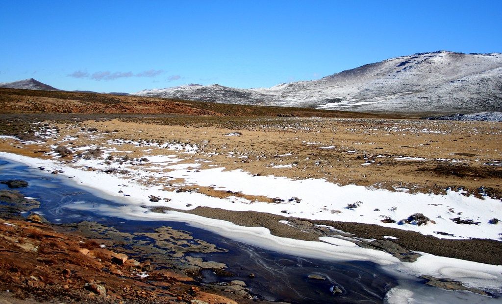 Leshoto icy landscape