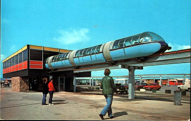 Rhyl Monorail 1980 (old postcard)