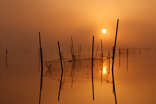 Sunrise of lake Inba