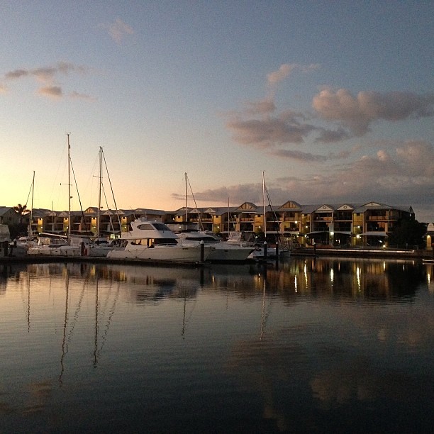 Raby Bay Marina at dusk #rabybaymarina #clevelandqld
