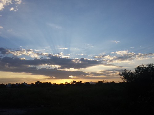 Sunset by rb3m, Sunset, clouds and rays, Querétaro, México