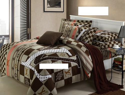 designer bed set lv