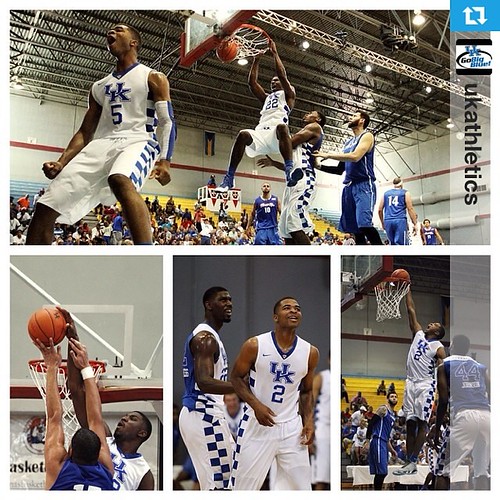 Great first look at the Wildcats as they beat Puerto Rico in their first exhibition game in the Bahamas! #Repost from @ukathletics with @repostapp  ---  Alex Poythress and Aaron Harrison, pretty impressive in a 74-49 win to open UK's Big Blue Bahamas tour