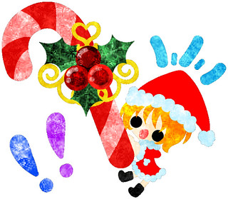 フリーのイラスト素材 クリスマスと女の子の可愛いイラスト キャンディケイン Free Illustration Flickr