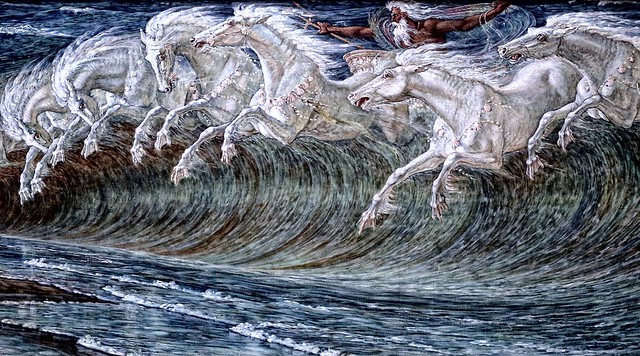 IMG_0716A Walter Crane. 1845-1915. Les chevaux de Neptune. Neptunes ...