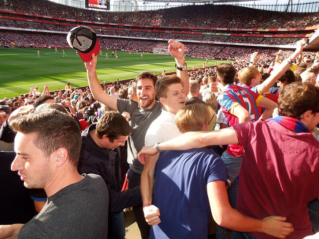 Crystal Palace supporters at Arsenal (2014/15 Season)