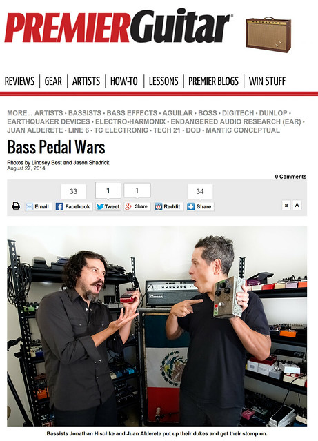 Pedal Wars with Jonathan Hischke & Juan Alderete in Premier Guitar