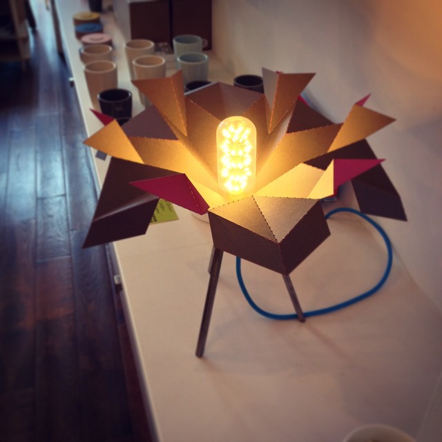 Origamic table lamp...:) #elod #elodberegszaszi #popupology #paper #popup #papershapers #origami #origamic #origamicarchitecture #kirigami #kiriorigami #fold #foldesign #eastlondondesignshop