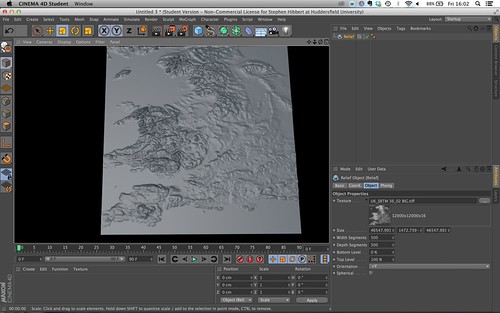 Shot C4D UK Relief map | by stephenhibbert