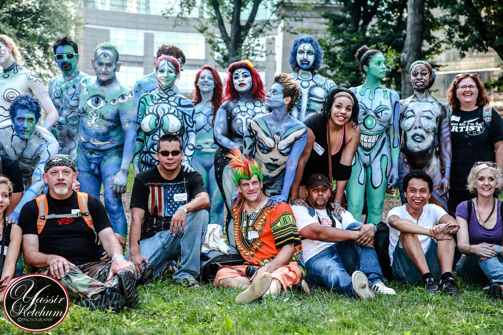 New York Body Paint Day 2014 | 30 artists painting 40 