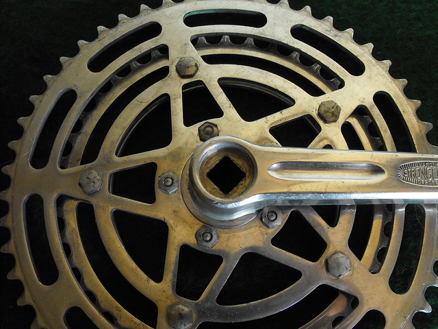 Stronglight 49D _ New crankset - as received