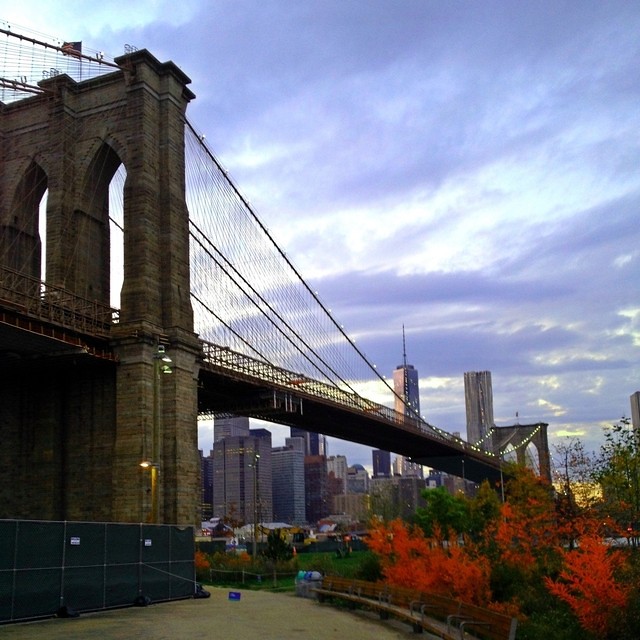 New York City Photos | #NYCiPhoto #NYCPI | Brooklyn Bridge Park with Brooklyn Bridge and Skyline | #ArtPhoto #NewYorkCity #NYCPhotos | nycphotoimpressions.com | #BrooklynBridge #BrooklynBridgePark #Skyline #iPhoneography