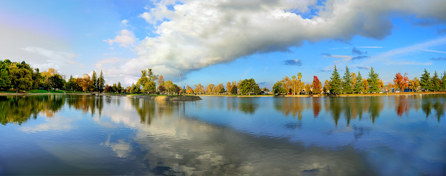 Autumnal Lake Reflection