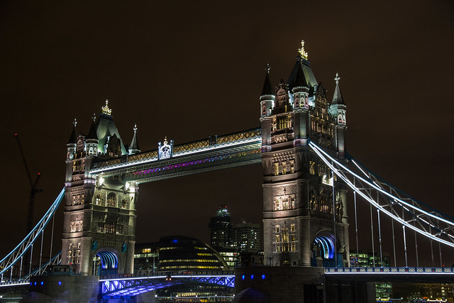 Tower bridge by night