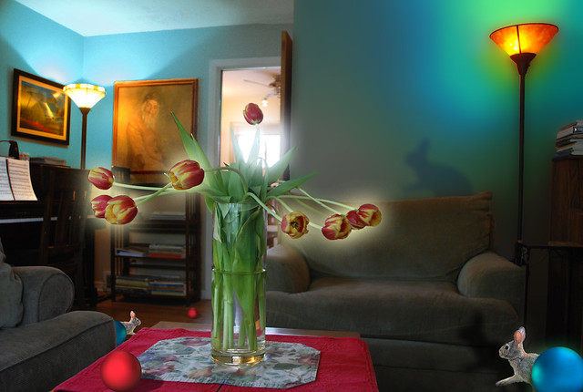 Another Look, Into the Light, Tulips and Living Room with Red Ball, May 16, 2014 11 bpz full