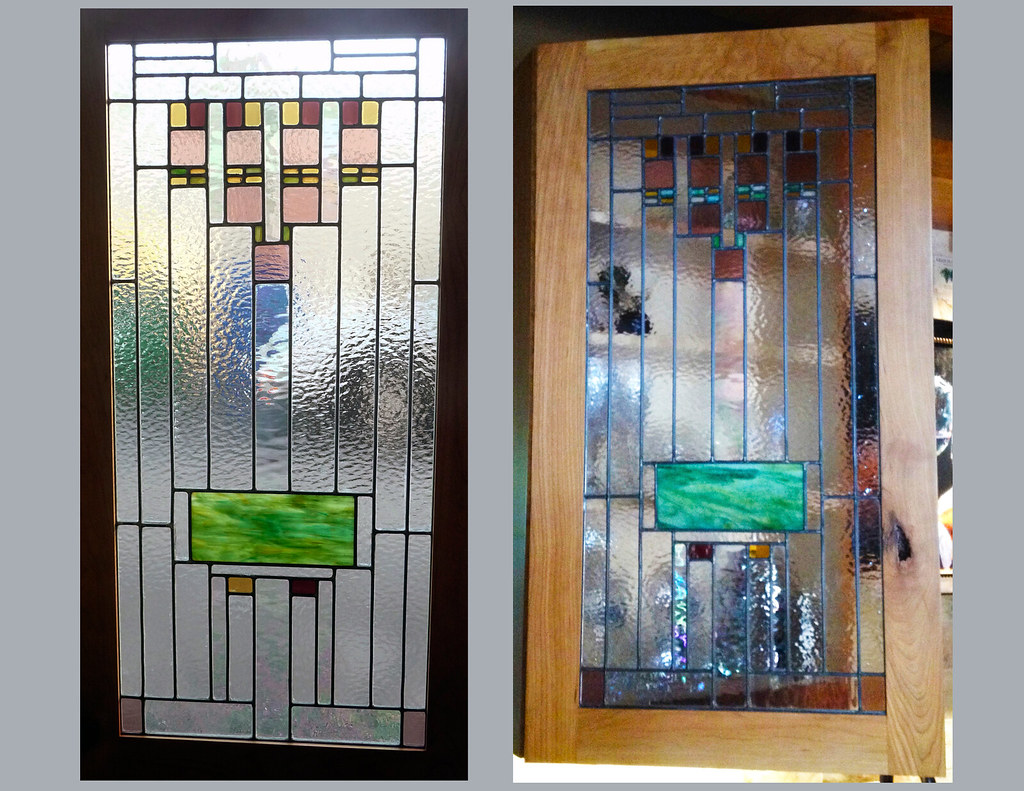 Stained Glass Cabinet Doors Craftsman Style Redwood City Flickr