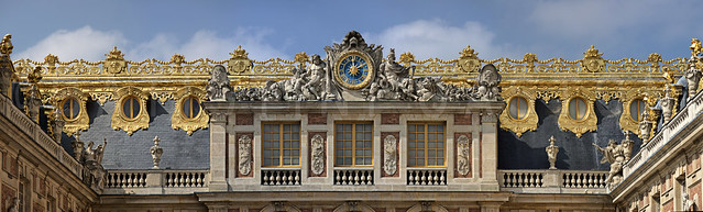 Main entrance , Chateau de Versailles, France Full size 18.686x5.641 pixels TO BE SEE LARGE!