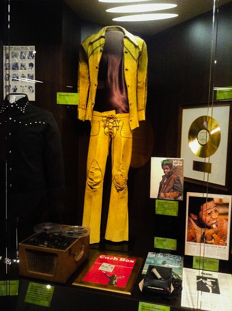 Al Green's leather stage suit at the Stax Museum in Memphis.
