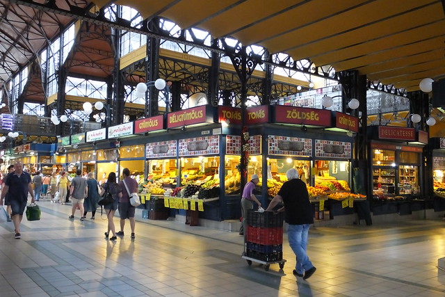 Inside the Great Market Hall Budapest