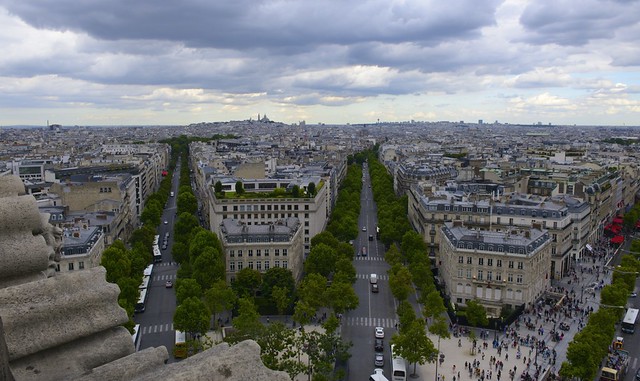 PARIS 2014 - MONTMARTRE depuis la terrasse de l'Arc de Triomphe