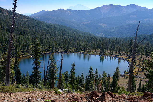 Bull Lake with Shasta in the distance, PCT, California