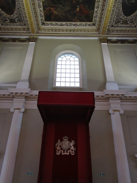 UK - London - Open House 2014 - Banqueting House - Throne canopy
