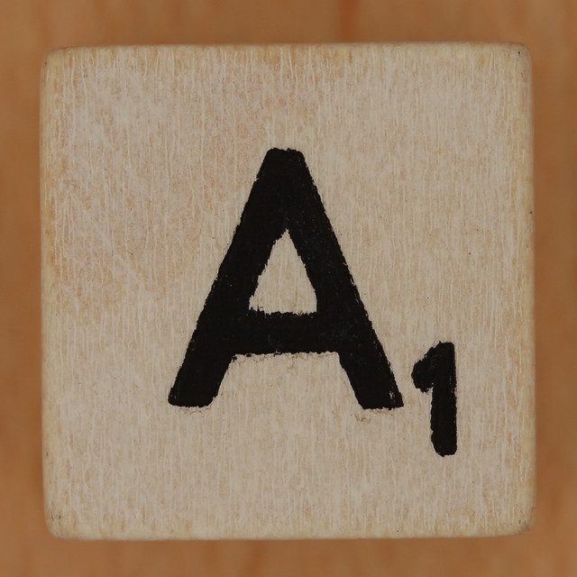Crossword dice letter A