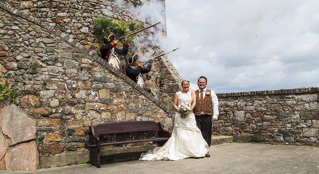 Shaun and Mandy's wedding - Elizabeth Castle, St Helier, Jersey