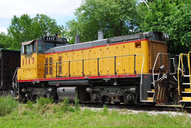 The KRRC 1117 still wears Union Pacific colors.
