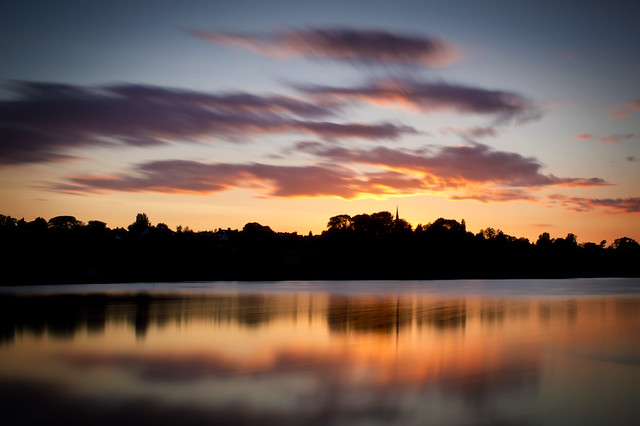 Sunset over Thornton Reservoir