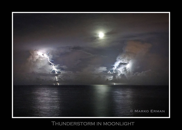 Thunderstorm in moonlight