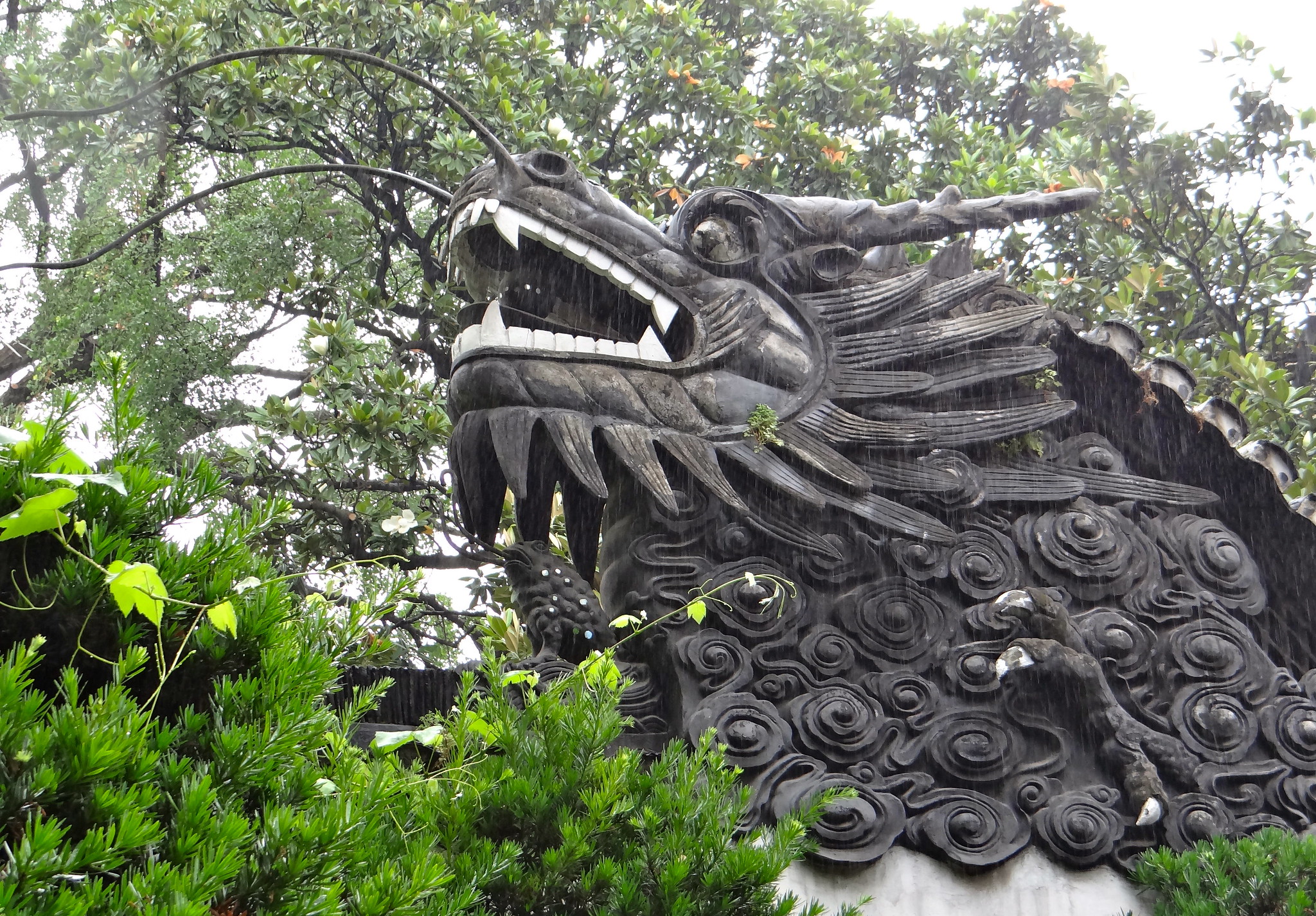 Dragon Statue in Shanghai