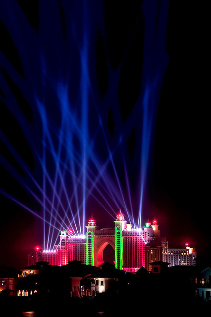 Palm Atlantis Opening Day Light Show