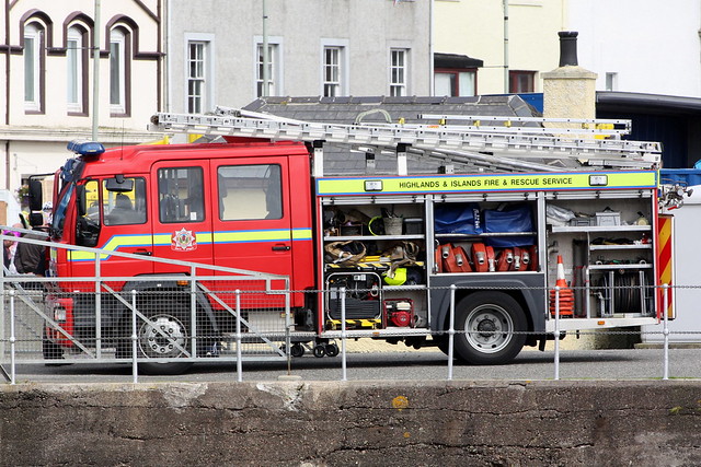 MAN-Feuerwehrauto in Stornoway