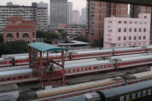 More stabled carriages near Shanghai Railway Station