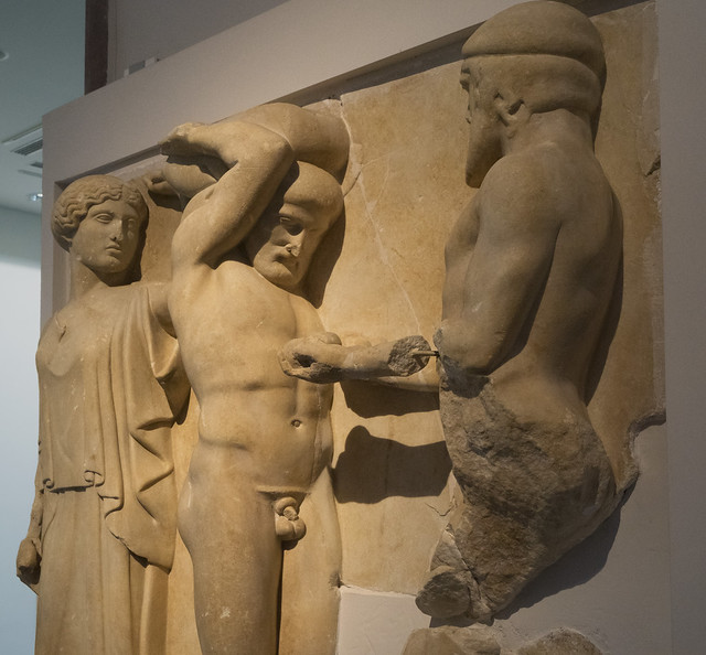 Olympia Metopes - IX: Herakles’ Eleventh Labor