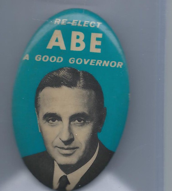 U. S. Connecticut Jewish Governor Abe Ribicoff Pin