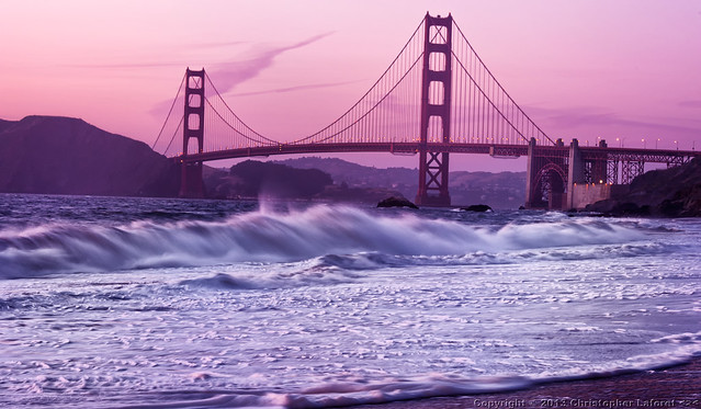 Golden Gate Bridge and Surf