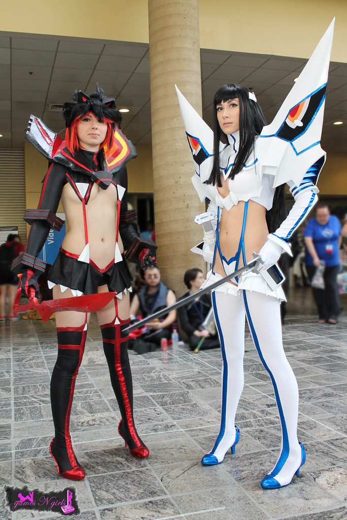 Some sexy cosplay of Ryuko and Satsuki from the anime series Kill la Kill a...