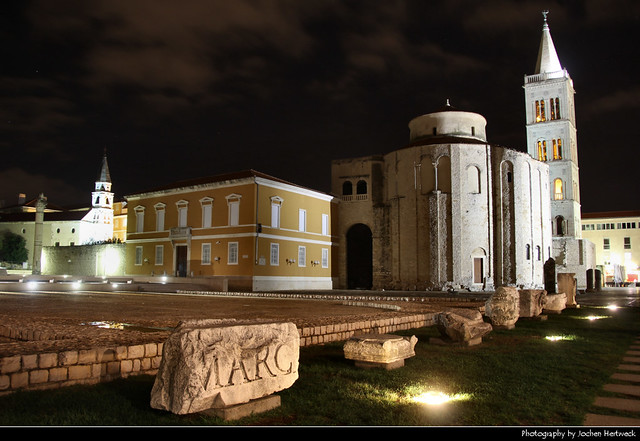 Roman Forum, Zadar Cathedral & Church of St. Donatus, Zadar, Croatia