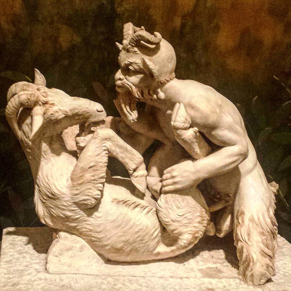 Dio Pan e la Capra. Museo Nazionale Archeologico di Napoli. Italy