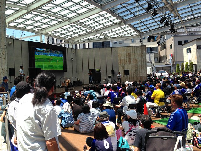 Public viewing in Utsunomiya