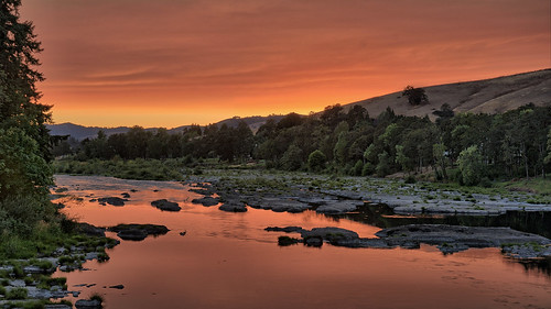 sunset reflection river smokey northumpqua gordoncottrell