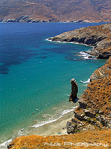 Tis Grias to pidima (Old lady's jump) beach - Korthio Andros