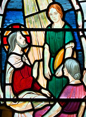 Christ with Martha and Mary by Rupert Moore, 1970