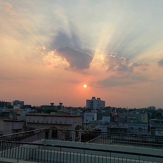 Sunset in vadodara.