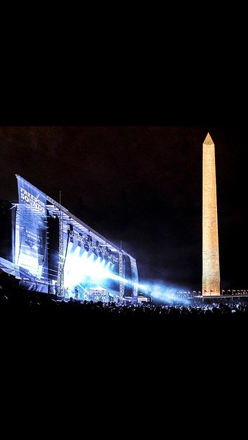 Freedom Sounds Concert on The Mall .The  Roots onstage :)