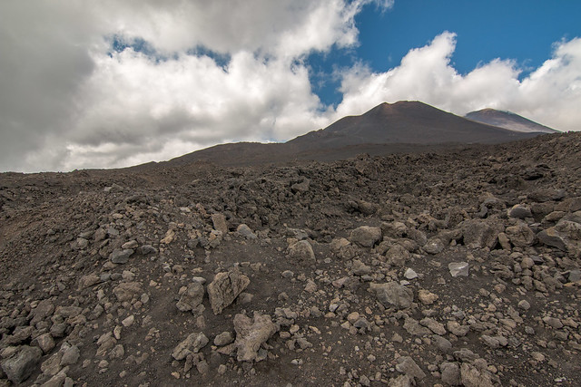 Lunar landscapes on mount Etna
